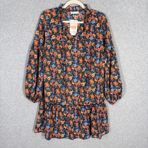 Kirundo Peasant Dress Small Floral Tiered Ruffle Puff Flowy Maximalist Cottage - Picture 1 of 14